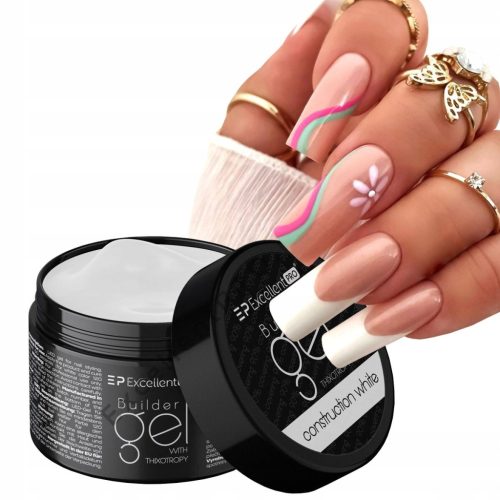 EXCELENTNI PRO BUILDER GEL ZA IZRADU BIJELOG KONSTRUKCIJSKOG GELA 50 g