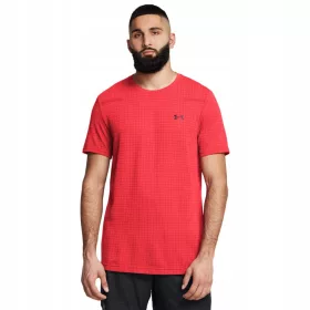    Under Armour Vanish Seamless Grid SS muška majica za trening - crvena