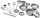 Set kuhinjskih lonaca od metala s priborom 5274