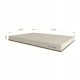 Gimnastički madrac za vježbanje Comet 150x100x10 trodijelni sivi