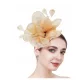  Prekrasan zlatni fascinator, toque, šešir, 1920-e, perje, privlačan banket