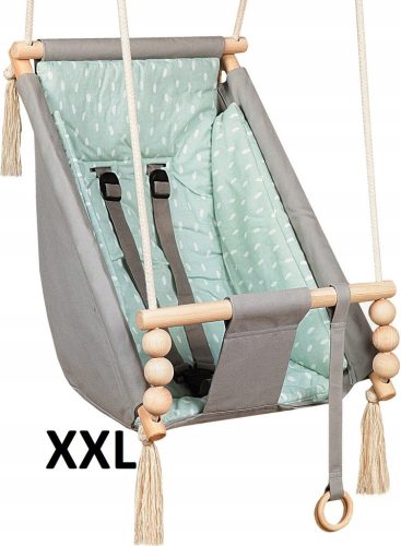 Dječja ljuljačka Rocker XXL 3u1 s remenom za promjenu položaja/naslonom KIDABOO
