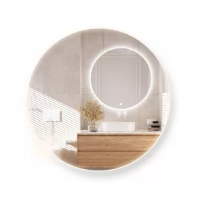    Okruglo ogledalo, LED osvjetljenje, 130 cm, RIAU, sa prekidačem na dodir