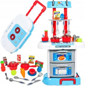   Kuhinja sa pećnicom 3 u 1 u baterijskoj košari na kotačićima za djecu