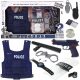 Set za policijski kostim za male policajce s pištoljem, lisicama i prslukom