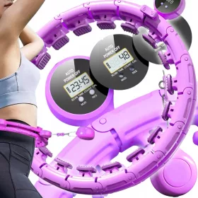   Hula Hoop s Obciążenjem i Wypustkama, Fioletno-Ljubičasta, 125 cm