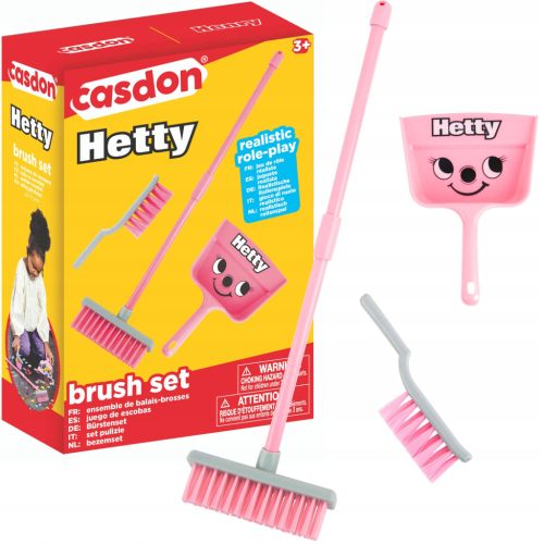 MALI SET ZA ČIŠĆENJE HETTY ROZA ČETKA SA TAČKOM CASDON 3+