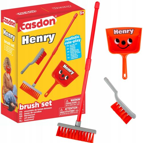 MALI SET ZA ČIŠĆENJE HENRY CRVENA ČETKA S KONTROLNOM PLOČOM CASDON 3+
