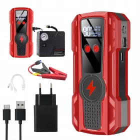 JUMP STARTER AUTOMOBILA SA POWERBANKOM I KABLOVIMA