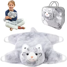   PLIŠANA MAČKA UTEG 2,4 KG ZA DJECU S ANKSIOZNOST, STRES, AUTIZAM I ADHD