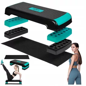   FITNES STEP ZA AEROBIK VJEŽBE + PODLOGA ZA FITNESS STALAK ZA VJEŽBE