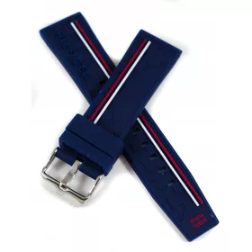 Tommy Hilfiger Moderan Plavi Silikonski Remen za Sat - 22 mm