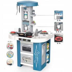   KUHINJA ZA IGRO SMOBY STUDIO TECH 35 S AKCIJSKIM KUHAROM I KUHARICOM