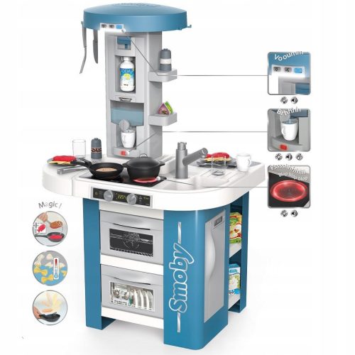 KUHINJA ZA IGRO SMOBY STUDIO TECH 35 S AKCIJSKIM KUHAROM I KUHARICOM