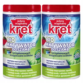   Kret BIO bakterije za septičke jame i postrojenja za pročišćavanje otpadnih voda 80 tjedana uklanja miris 2x1kg