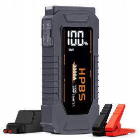   HPBS 3000A Booster za automobilsku bateriju od 12 V s LCD zaslonom