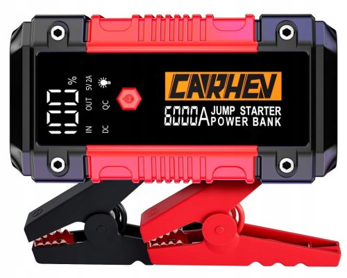 CARHEV Powerbank 6000A Jump Start 12V 10L Benzin Diesel LED svjetiljka
