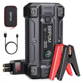   BRPOM SuperPower 4000A 26800mAh Auto Battery Jump Starter LCD LED