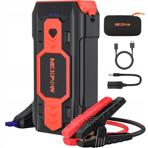 NEXPOW 2500A Akumulator za pokretanje 12V Auto Booster sa LED svjetlom 8L Benzin Dizel