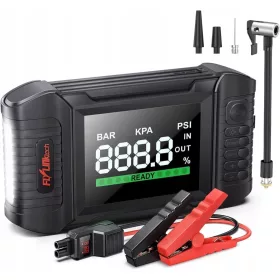   FLYLINKTECH Auto Pomoćna Baterija s Kompresorom 5000A 150PSI LED Zaslon