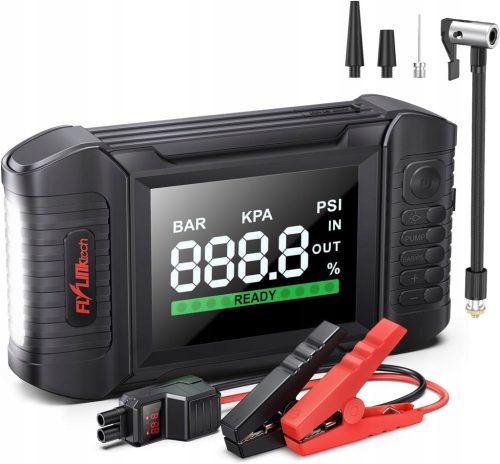 FLYLINKTECH Auto Pomoćna Baterija s Kompresorom 5000A 150PSI LED Zaslon