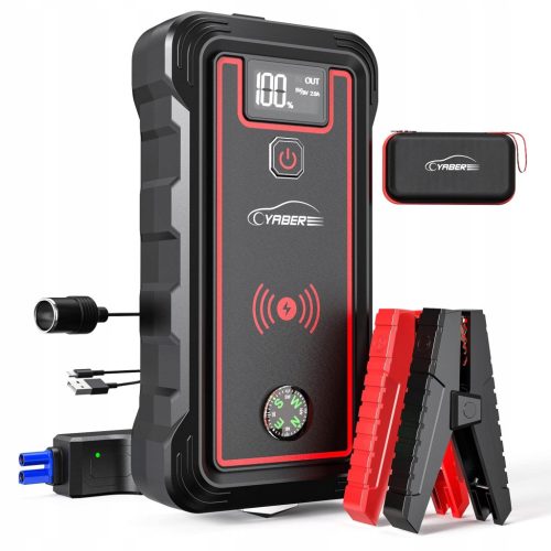 YABER Powerbank 5000A 23800mAh Skočni Starter Bežični LED Punjač