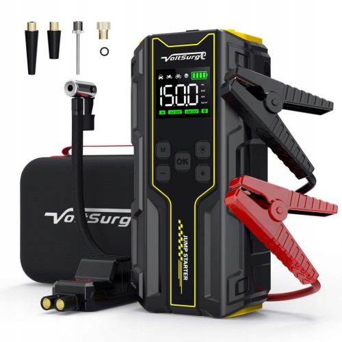 VoltSurge 4000A Przenošiva Auto Startna Baterija s Kompresorom 150PSI i LED Svjetiljkom