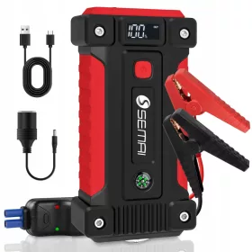   SEMAI Snažna Powerbanka Starter 2000A 12000mAH 12V USB LED LCD Benzin Dizel