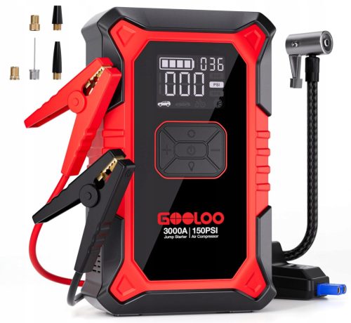 GOOLOO 3000A Powerbank s 150PSI kompresorom za 12V vozila