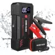 DINKALEN Pomoćnik za pokretanje automobila i Powerbank 23800mAh s LED svjetiljkom crne boje