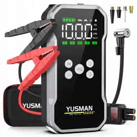   YUSMAN Super Powerbank 4000A 12V Kompresor 150PSI 15800mAh LCD LED