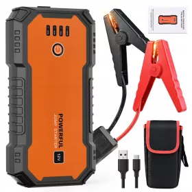  Zlatni Powerbank za Auto 27000mAh 2000A 12V za Benzince i Dizel USB LED