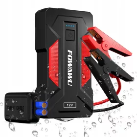   FOWAWU Booster Auto Powerbank 4000A za Pokretanje Auta 9L Benzin 7L Dizel LED USB 3.0