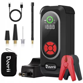 DOORII Jump Starter 4000A 12V Powerbank s auto kompresorom