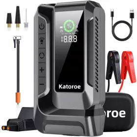   KATOROE Starter Bank sa kompresorom 150PSI 4000A LED svjetiljka