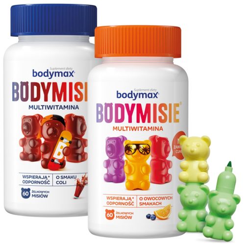 Bodymax Bodymisie Mix Okusa (Cola + Voćni) - Multivitaminski Želeći Medvjedići za Cijelu Obitelj