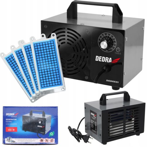  DEDRA Ozonator Generator ozona 60.000 mg/h Timer za pročišćavanje zraka