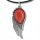  CRVENI JASPIS, privjesak, prirodni kamen, krilo anđela, amulet