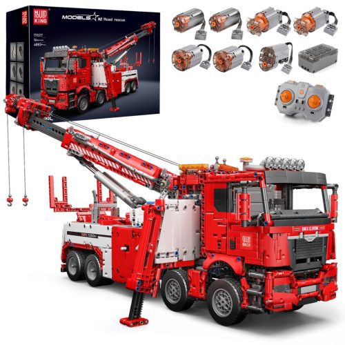 Mold King 17027 Tehnički Crveni RC Građevinski Blokovi Vatrogasni Kamion Model