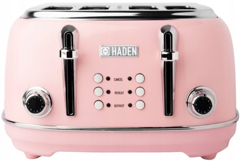  Haden Heritage toster HAD206961 1630 W 4 utora uklonjiva ladica ružičasta