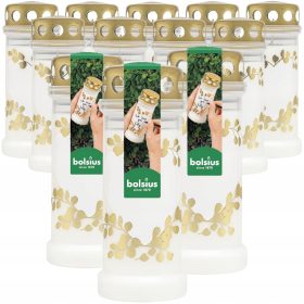 Bolsius Lampion Znicz SERCE - 12 komada s metalnom poklopcem