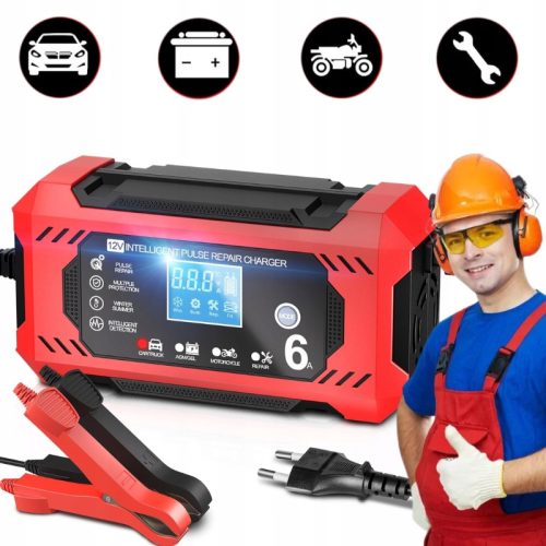  AUTO ISPRAVLJAČ PUNJAČ AKUMULATORA HUSGW LCD 12V 6A