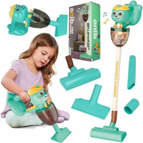   Vertikalni Usisavač za Djecu 3u1 + Ručni Set za Čišćenje na Baterije LED A
