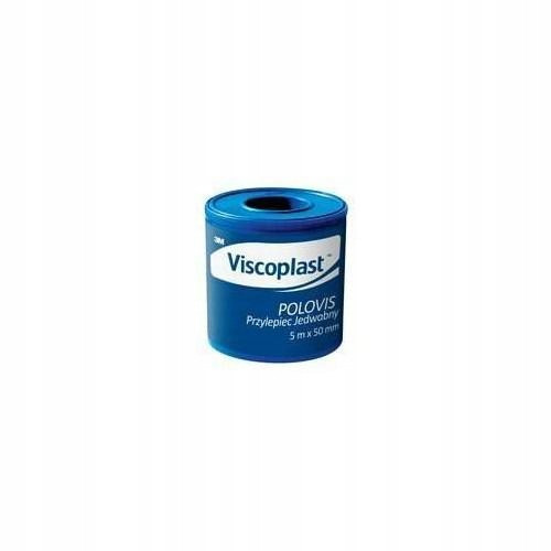 VISCOPLAST POLOVIS jedwabni flaster 5m x 50mm, visoka trajnost, 1 komad