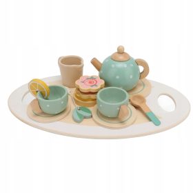   DREVENI SET ZA ČAJ I SLASTICE, SERVIS ZA KAVU I PRIBOR ZA IGRANJE