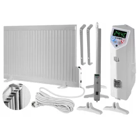    ELEKTRIČNI ULJNI PANEL RADIJATOR 2000 W ECO WHITE LCD 114 CM x 60 CM
