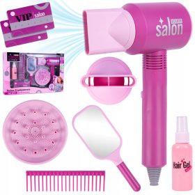   ZESTAW ZA FRIZURU NA BATERIJI SA SUŠILOM, PUHANJEM ZRAKA, 8 ELEMENATA