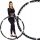 Hula hoop za vježbanje s masažerom i kuglicama 85 cm crni
