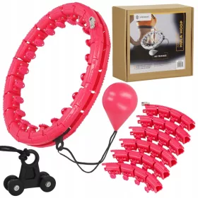   HoopFit Hula Hoop s Wypustcima i Obciążnikom, 45 cm, Ružičasta