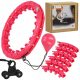 HoopFit Hula Hoop s Wypustcima i Obciążnikom, 45 cm, Ružičasta